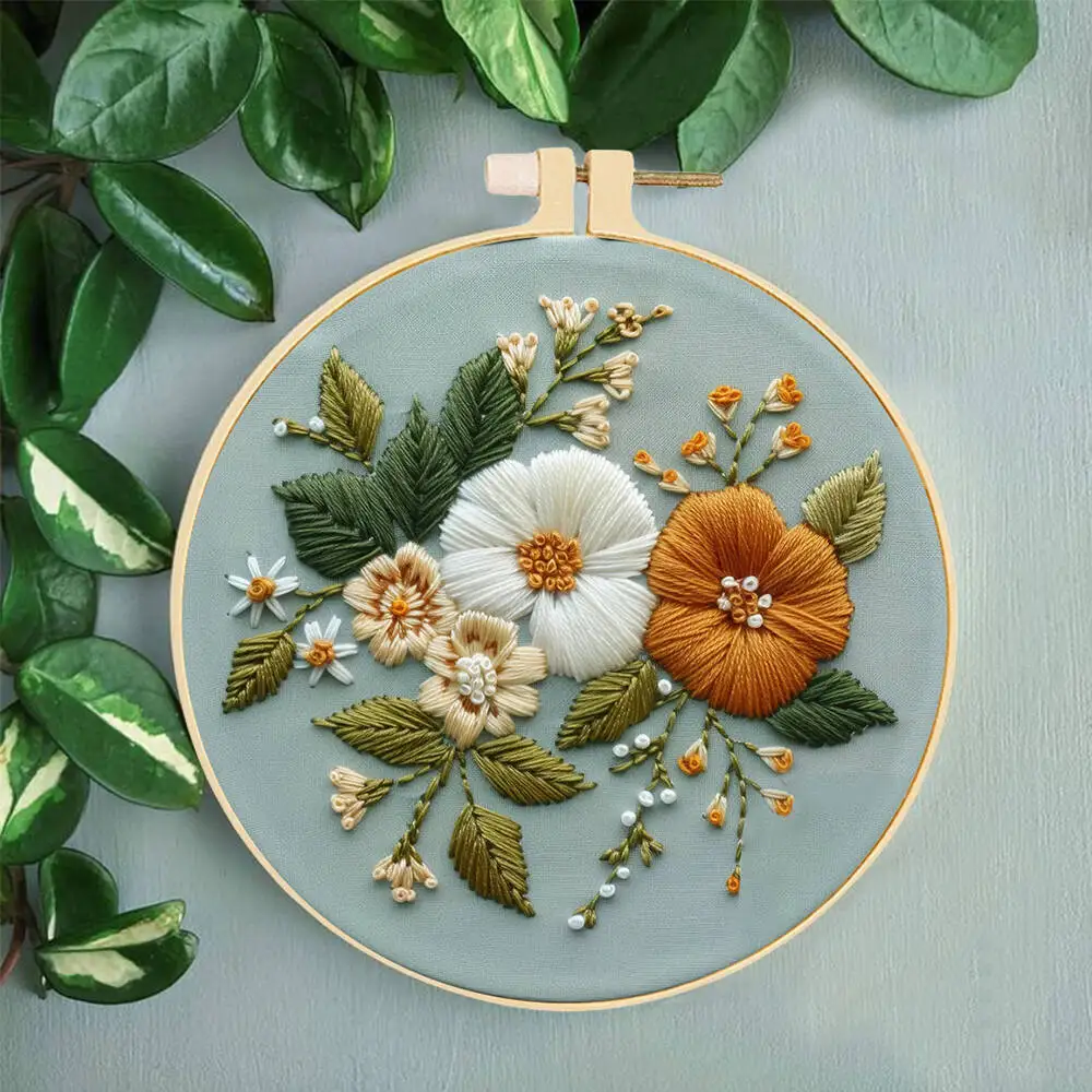 Фото Птица Корова Животное Цветок Пейзаж Вышивка крестиком DIY Набор для вышивания для взрослых Домашняя спальня Настенная работа №3