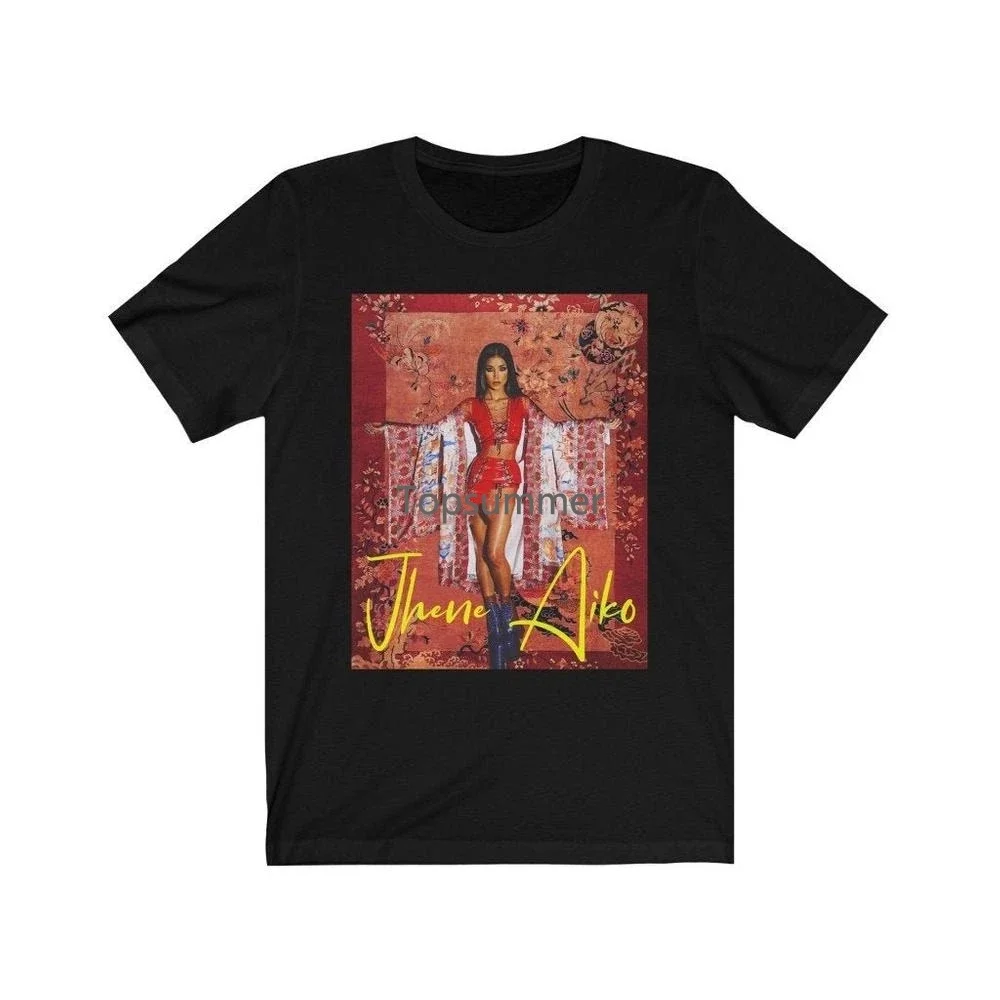 Jhene Aiko Aesthetic Премиум унисекс футболка с круглым вырезом тяжелые футболки для мужчин футболки с графическим рисунком больших размеров
