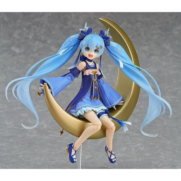 Новинка 15 см Hatsune Miku FIGMA EX-037 Мерцающая фотография Мику сидя на Луне состояние кавайная экшн-фигурка модель игрушки подарок