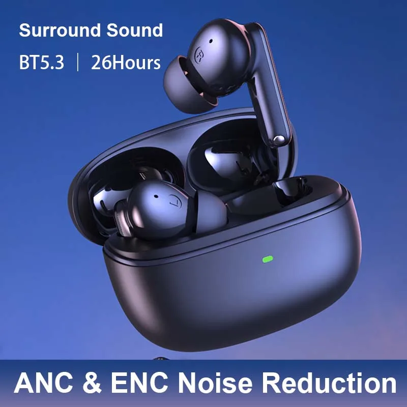 XY17 ANC ENC с шумоподавлением Air Pods Водонепроницаемые спортивные наушники-вкладыши Auricolari E Cuffie Беспроводные головные уборы Bluetooth-наушники-вкладыши