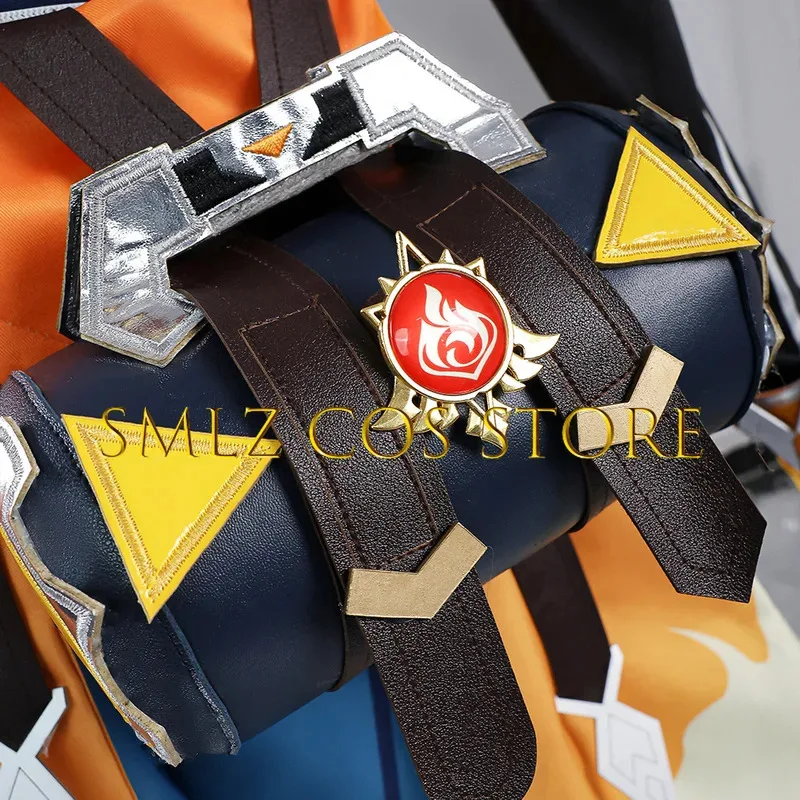 Фото CyNewly Bennett Косплей Игра Genshin Костюм Blazing Journey Bennett Униформа Хэллоуин Вечеринка Игровые наряды Аксессуары для мужчин №4