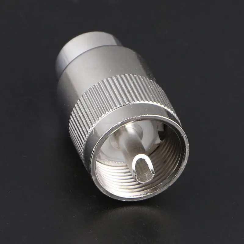 Фото ADWE UHF Male PL259 Разъем для пайки RG8 RG213 LMR400 7D-FB Кабельный разъем, серебристый №5