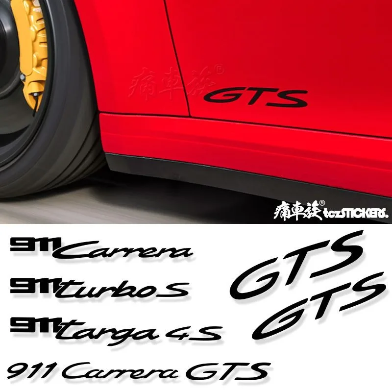 Наклейки для автомобилей Porsche Cayenne Panamera GTS, декоративные наклейки на двери 911 GTS, модифицированные автомобильные наклейки