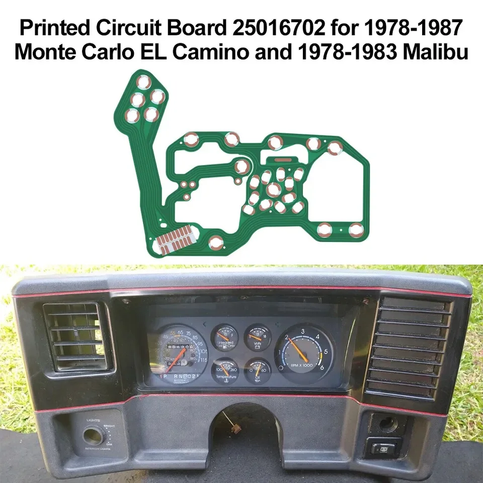 Печатная монтажная плата 25016702 для 1978-87 Monte Carlo EL конвертер 1978-83 Malibu