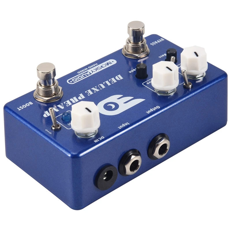 Mosky Deluxe предусилитель для гитары педаль эффектов 2 в 1 Boost классический Overdrive эффекты металлический корпус с True Bypass аксессуары для гитары