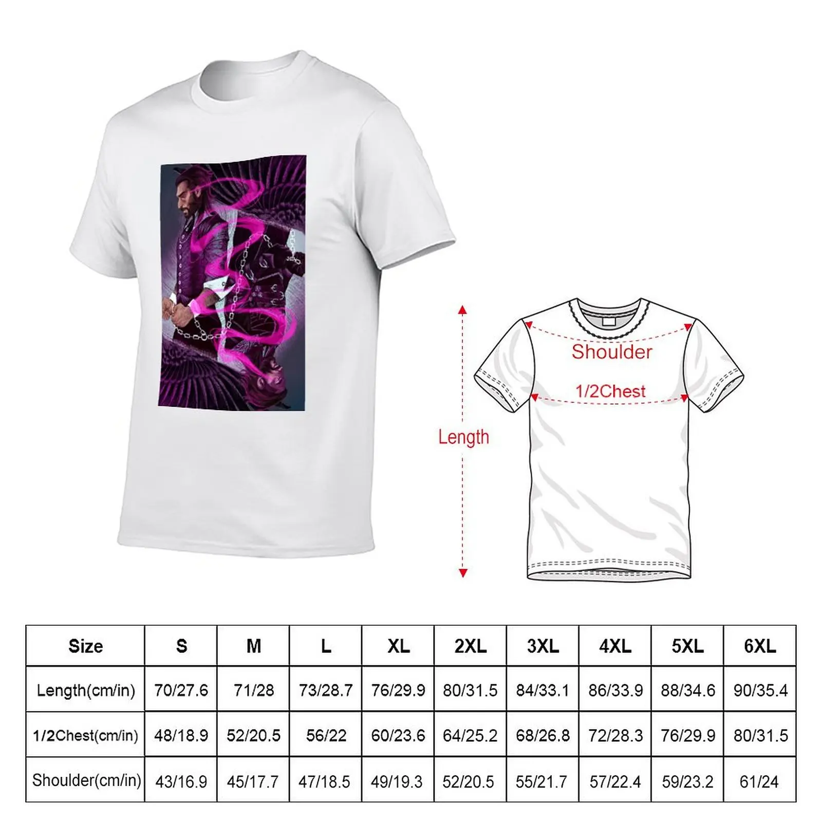 Dragon Age : The Veilguard tarot - Veiltober, day 4, Lucanis T-Shirt man t shirt designer funny t shirts man T-Shirt (art.: 3920d1df15ed2) - 3920d1df15ed2