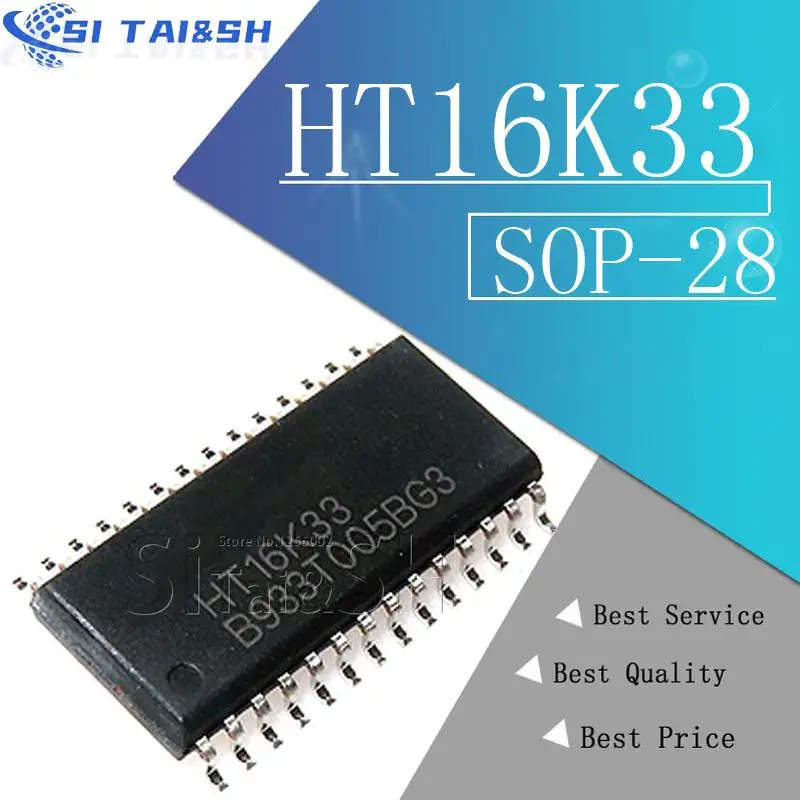 5 шт. HT16K33 = VK16K33 16K33 инструменты разработки светодиодного освещения HT16K33 Breakout 16x8 матричный светодиодный драйвер новая оригинальная система данных Электронные системы данных
