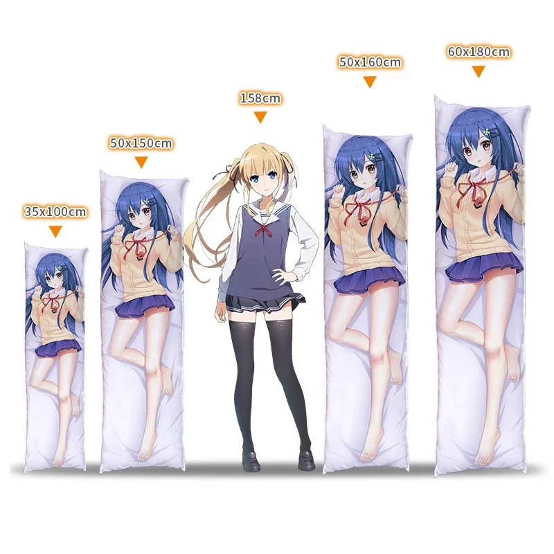 Фото Dakimakura anime Дакимакура, аниме, миниатюрное искусство, иллюстрация, большая грудь, сексуальная девушка, двусторонняя печать, наволочки для тела в натуральную величину №3