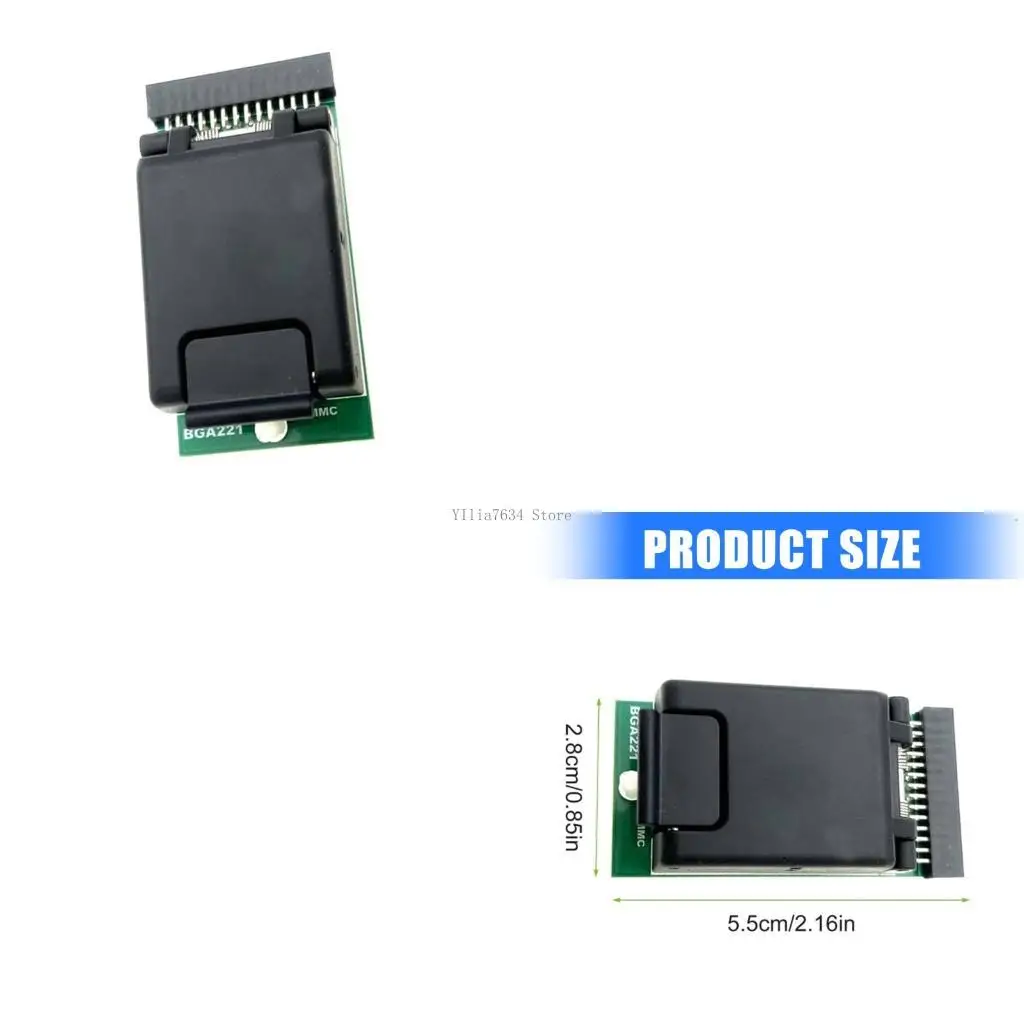 Высокая проводимость EMMC BGA -адаптеры STEP BGA100 BGA153 BGA169 BGA162 BGA221 BGA Варианты для операций программирования