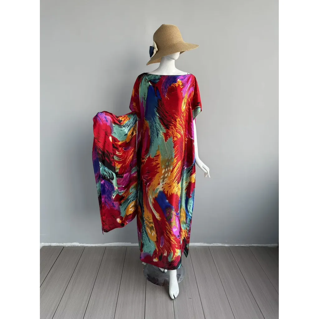 Новый кафтан Baju больших размеров, женская модная шаль, легкая роскошная элегантная свободная универсальная платье с открытыми плечами (art.: 3920cfc5b9a27) - 3920cfc5b9a27