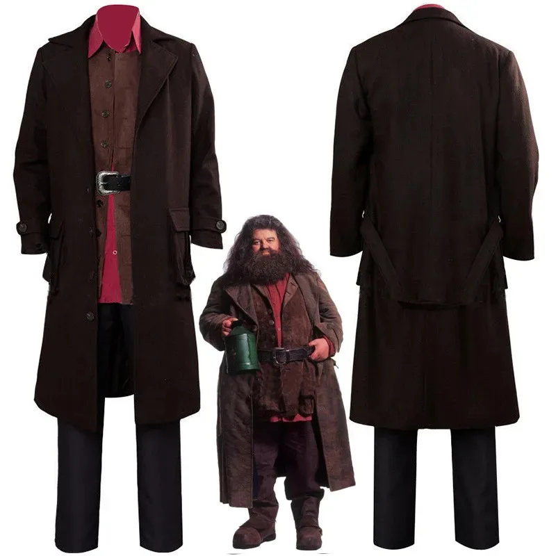 Костюм для косплея Hagrid для кино и телевидения, костюм для праздника Хогвартса профессора mj:3 Костюмы для косплея