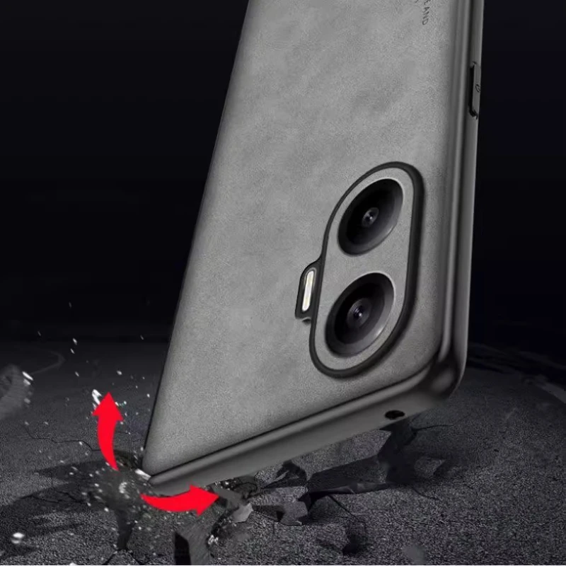 Для Redmi Turbo 4 Pro A5 Роскошный кожаный чехол Skinsheep из искусственной кожи для Xiaomi POCO F7 C71, защита камеры, противоударный силиконовый бампер (art.: 3920ce25ae419) - 3920ce25ae419