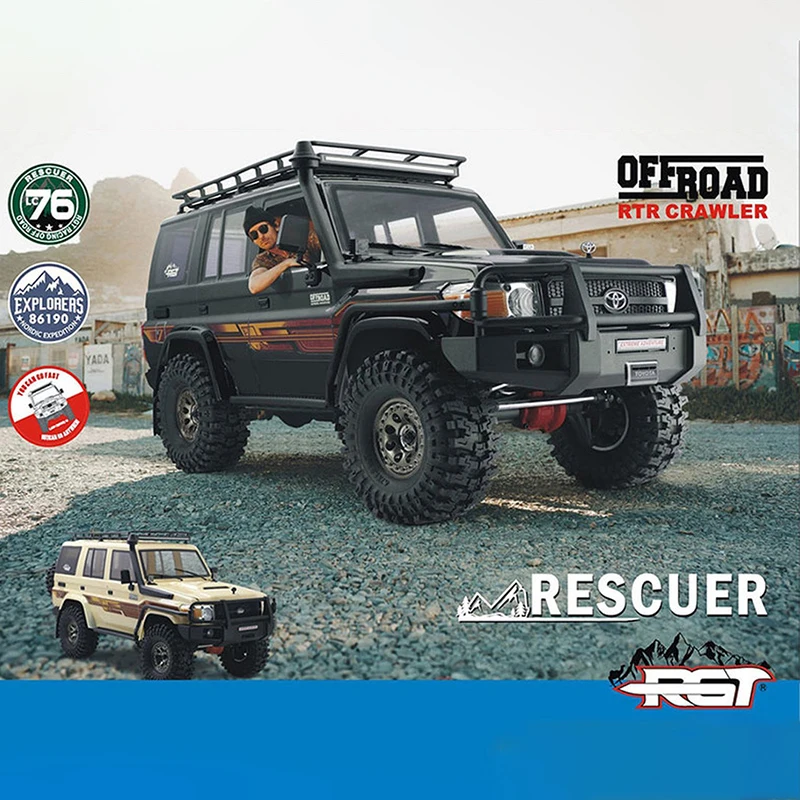 Фото Новый Ruitai Rgt1/10 Полноприводный внедорожник Ex86190 4wd Моделирование альпинистского автомобиля с дистанционным управлением Рождественский подарок Игрушка №3