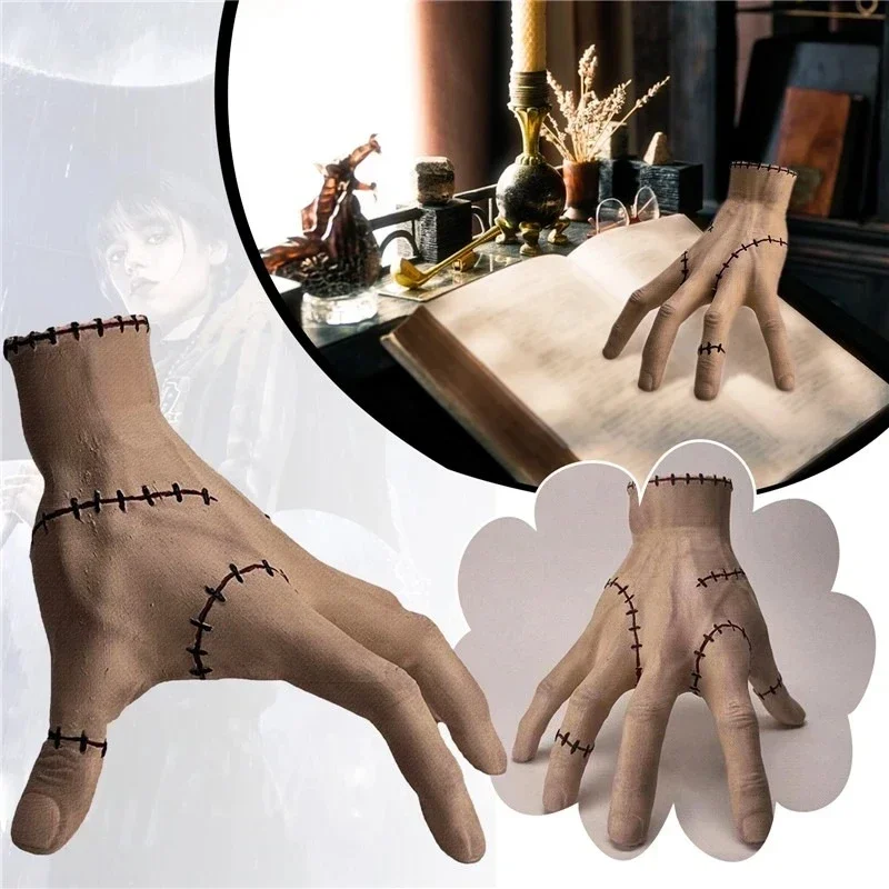 Фото Mainan Tangan Horor Rabu Dari addam Patung-Patung PVC Keluarga Dekorasi Desktop Kerajinan inan Pesta Halloween Хэллоуин №4