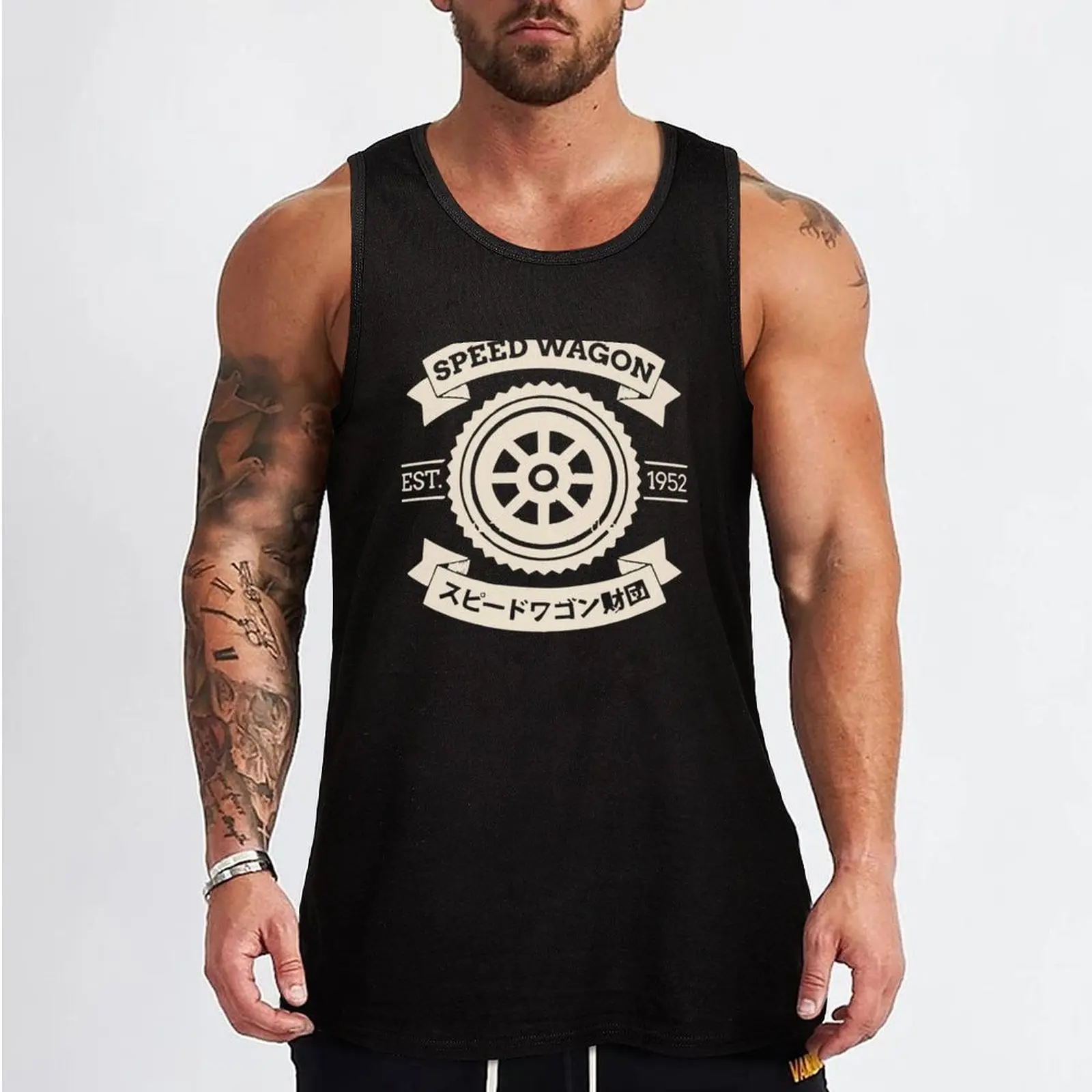 Фото ЛУЧШИЙ ПРОДАВЕЦ - футболка Speedwagon Foundation Logo Merchandise Essential, майка, аксессуары для спортзала, мужская спортивная одежда №2