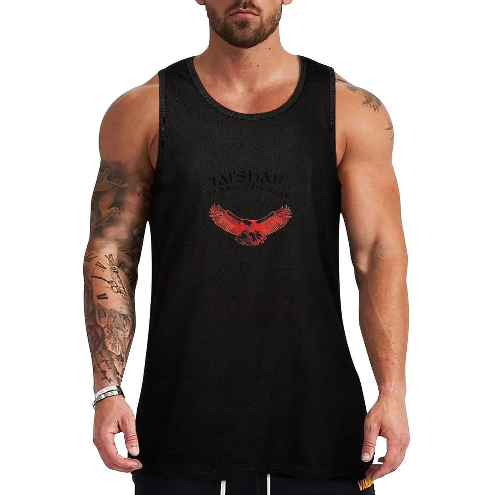 True Blood of Manatheren / Tai'shar Manatheren -Wheel of Time Tank Top летняя одежда для мужчин одежда для фитнеса для мужчин