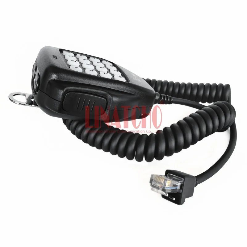 Фото HM-118TN DTMF 8-контактный ручной внешний микрофон для автомобильного мобильного радио IC-2720H IC-2725E IC-2200 IC-208H №3