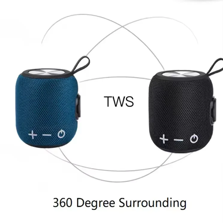 Мини-портативный высококачественный беспроводной Caixa De Som Bluetooth-динамик Bass Loud Tws StereoIPX7 Открытый водонепроницаемый поддержка TF-карты