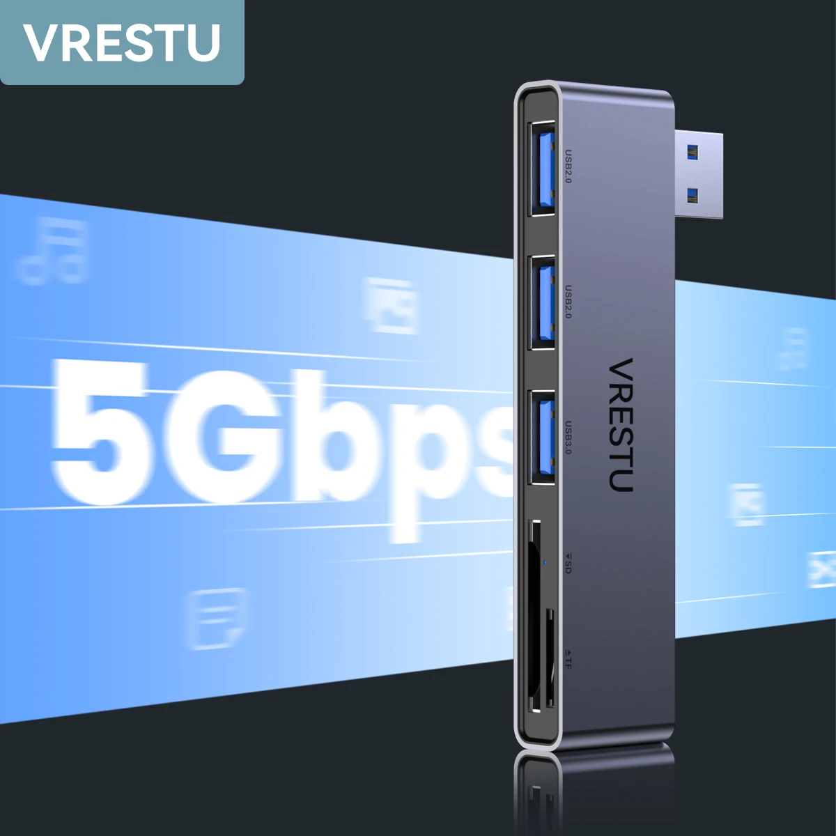 Usb-хаб с SD TF портами USB 3,0 2,0 HAB сплиттер кардридер многопортовый для Macbook компьютера ПК Аксессуары HUB USB A высокая скорость