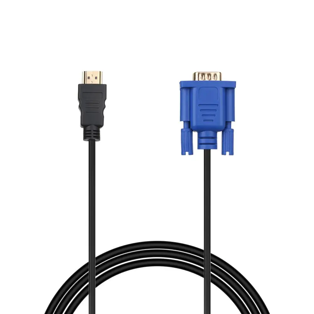 1-5 м HDMI-VGA кабель штекер-штекер AV дисплей Выход адаптер Шнур преобразователь для ПК HDTV 1080P