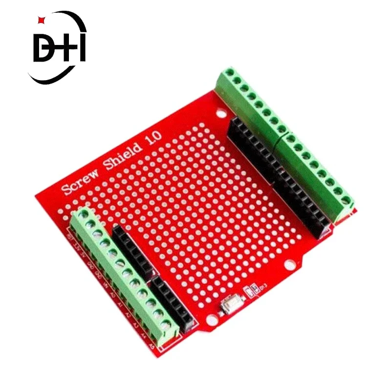 Винтовой щит Стандартный Proto винтовой щит Собранный прототип терминальная Плата расширения для кнопки сброса источника открытия Arduino