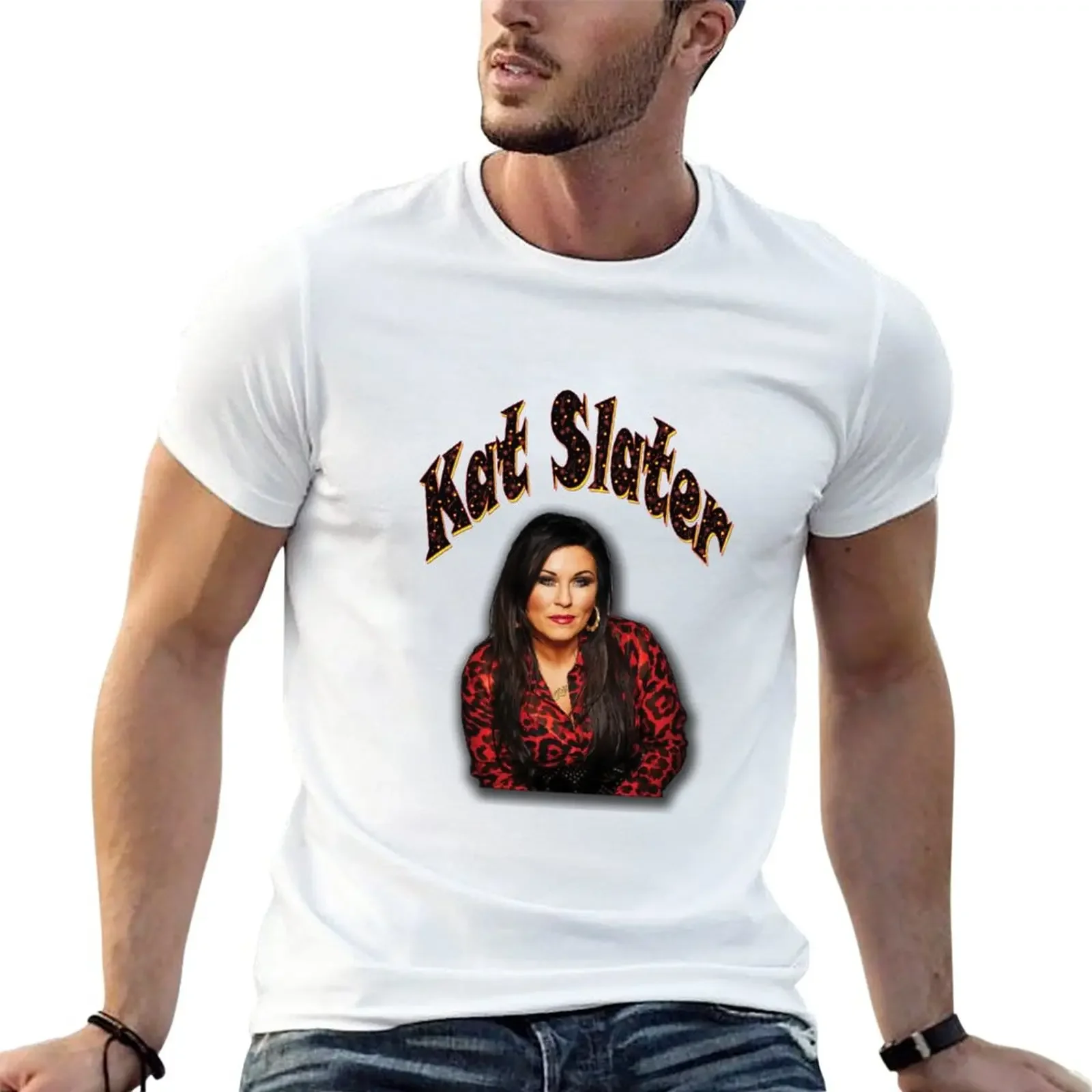 Новая футболка kat slater, индивидуальные футболки, графические футболки, графическая футболка, футболка с коротким рукавом для мужчин