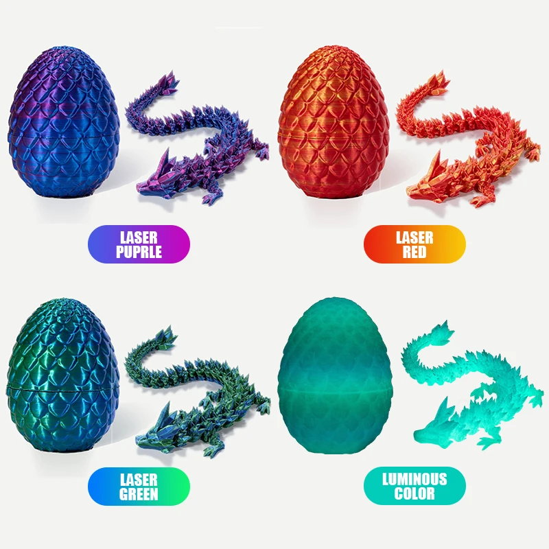 Игрушка-дракон с 3D рисунком дракона, игрушка-дракон с 3D шарнирным рисунком, вращающаяся и настраиваемая игрушка-антистресс для детей, игрушка в подарок