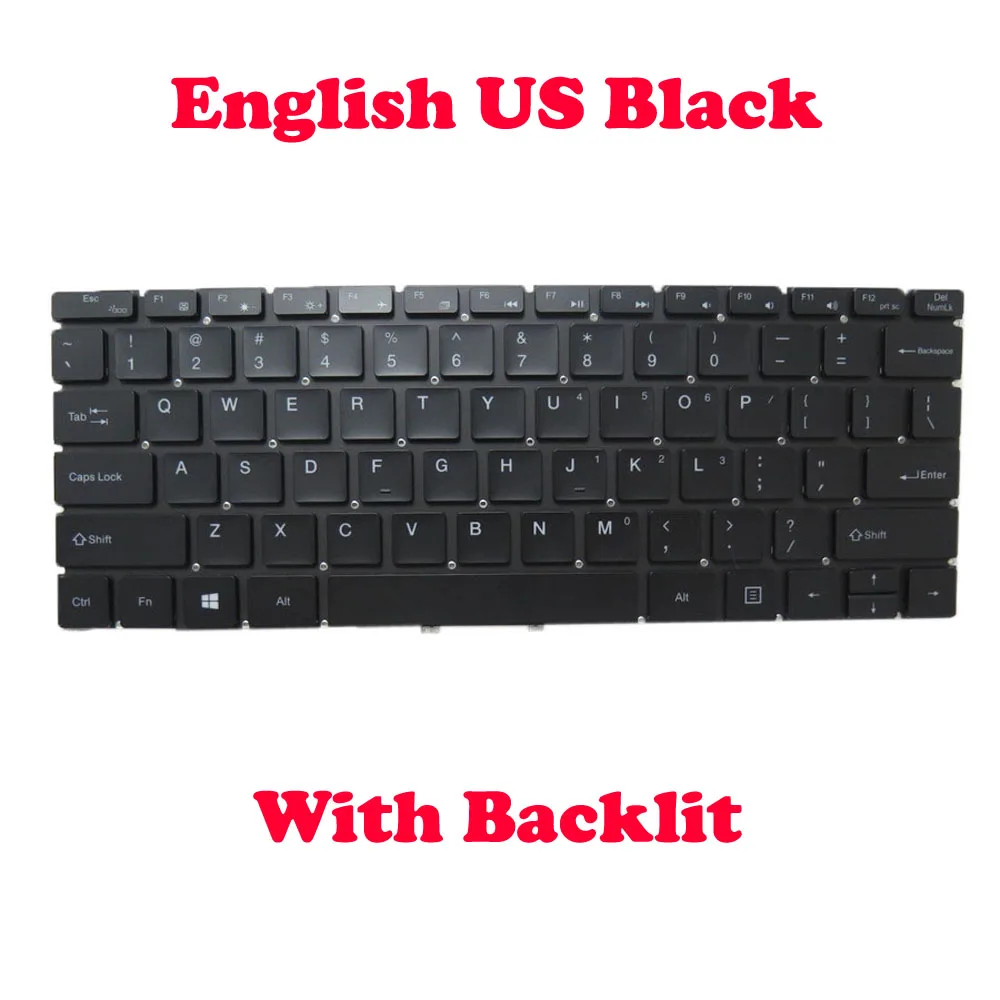 Фото Клавиатура с подсветкой для ноутбука Teclast F6 Air English US Black Silver, новая №3
