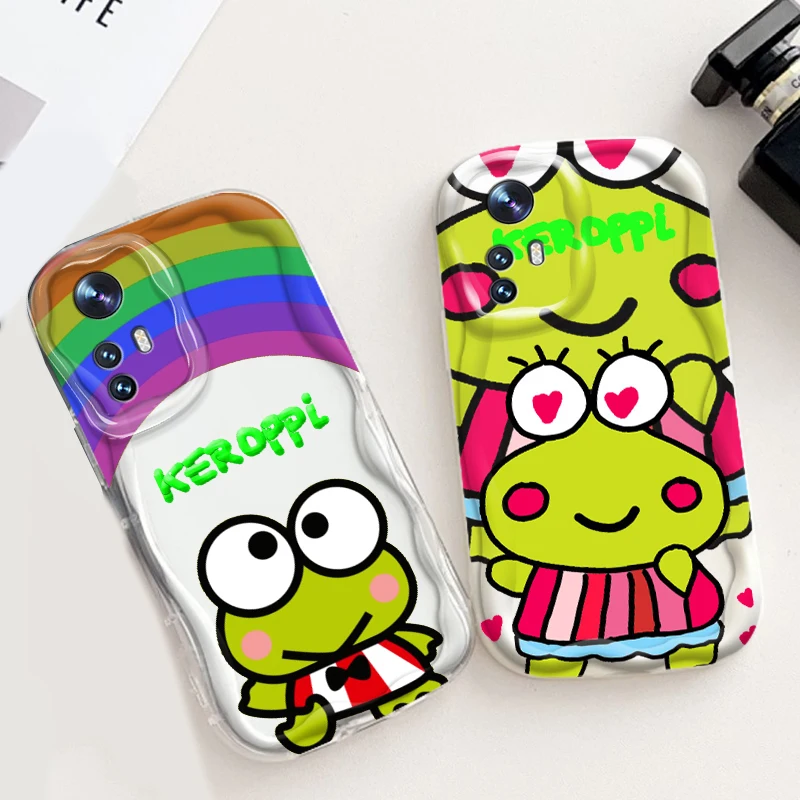 Милый мультяшный чехол Keroppi Sanrio для Xiaomi Mi 14 12 12T 11 Lite Poco M6 X6 X5 X4 X3 M3 F4 Pro GT NFC Wave Oil
