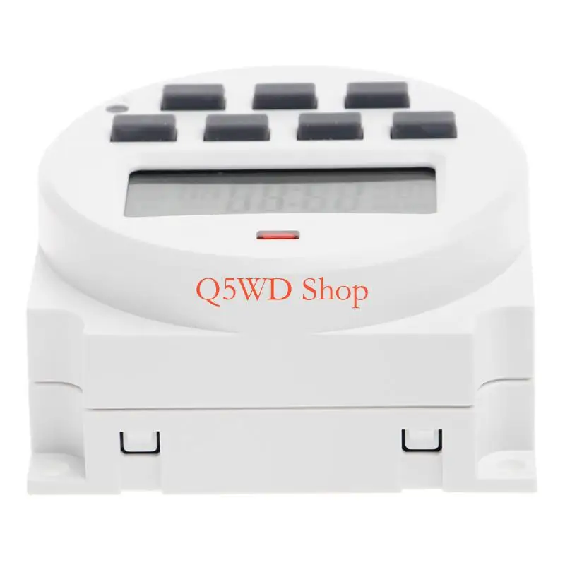 Фото Q5WD 15,98 -дюймовый ЖК -дисплей Digital Timer 12V для 7 -дневного программируемого для переключения времени TM61 №5