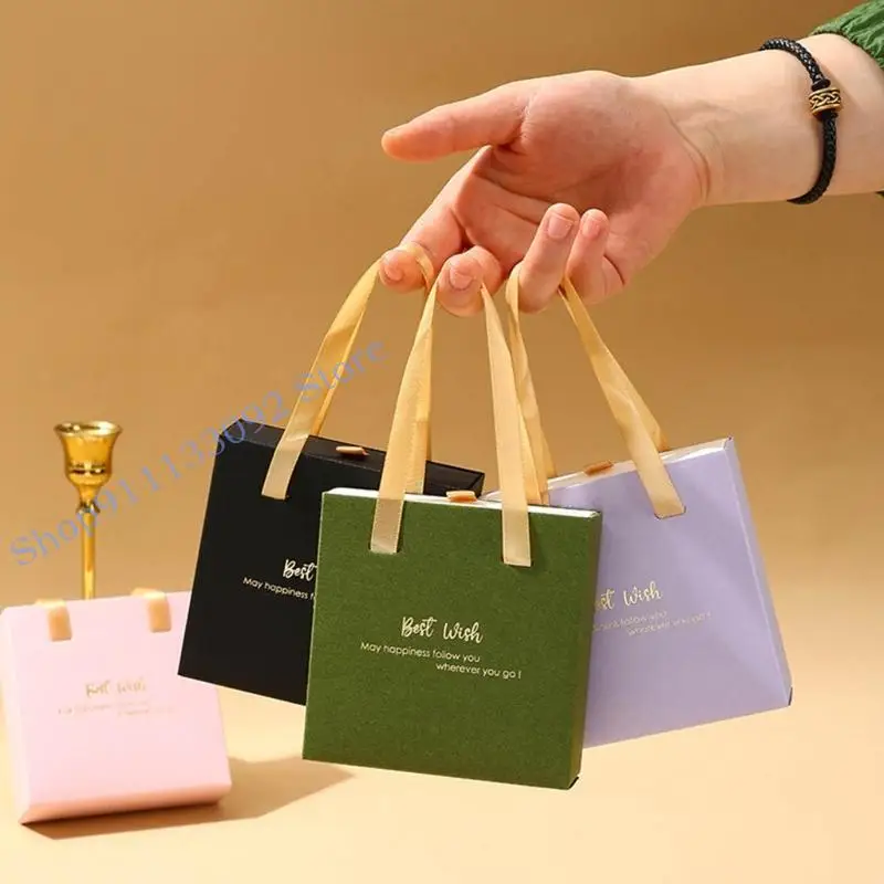Фото H9ED Portable Jewelry Box с ленточным браслетным ожерельем для ожерелья №3