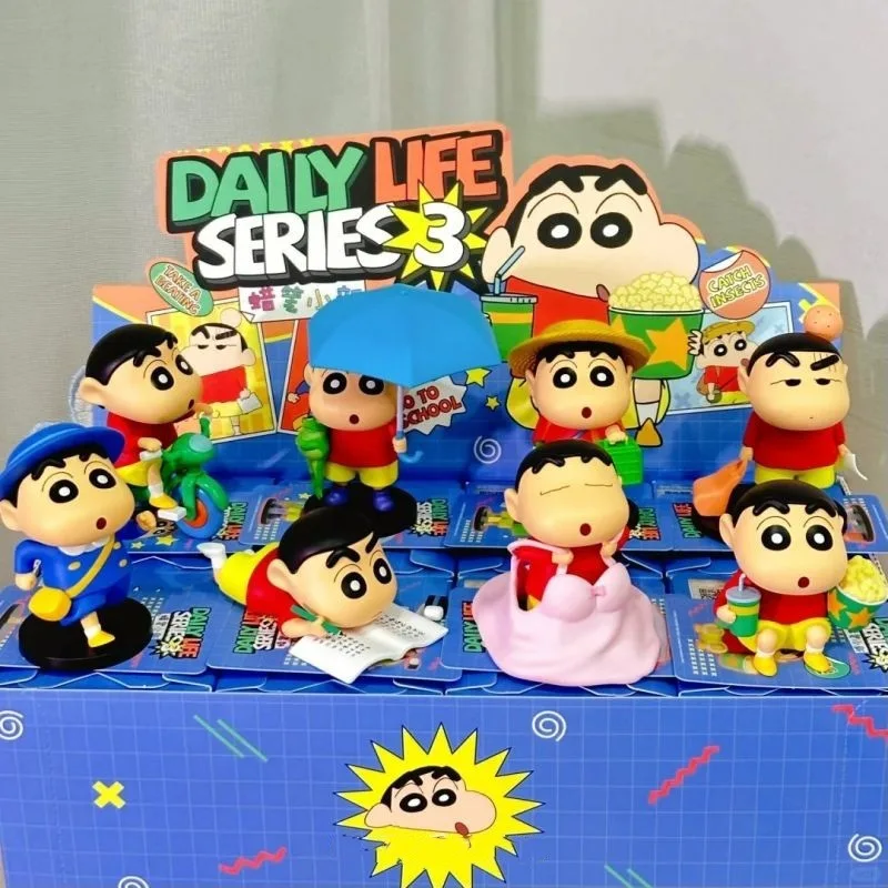 Фото 8 см Crayon Shin-chan Daily Life Series слепая коробка — модные игровые фигурки, периферийные куклы, настольные украшения и маленькие подарки №2