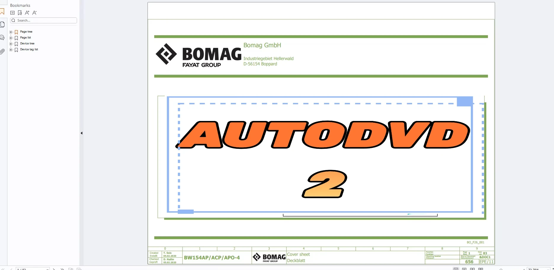 TruckEPC Bomag Machinery 18,9 ГБ 2023 Схема электрической, гидравлической и пневматической схемы