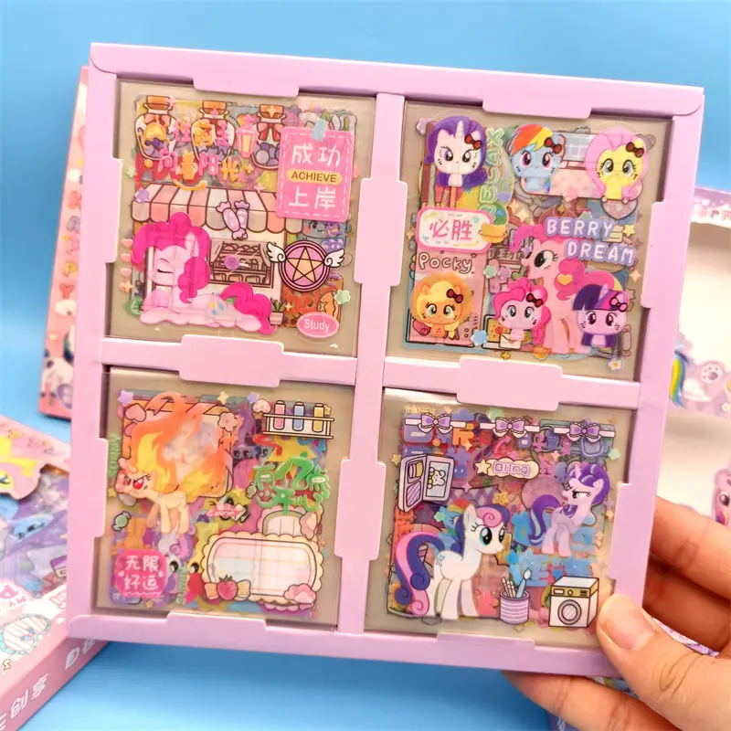 Портативные наклейки для аккаунта My Little Pony, детские наклейки для девочек, подарочная коробка, новые дорогие украшения Instagram, мультяшные наклейки «сделай сам»