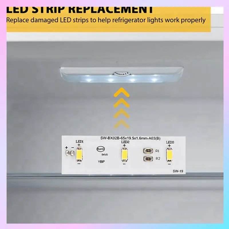 ABRG-2PCS SW-BX02B Светодиодная световая панель холодильника Высокое качество ZBE2350HCA Световая панель SW-BX02B