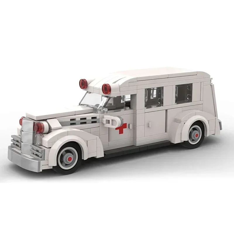 Технические Moc Bricks, винтажная модель автомобиля, пакет Генни, скорая помощь, модульные строительные блоки, подарки, игрушки для детей, сборка своими руками (art.: 3920d22add9e5) - 3920d22add9e5