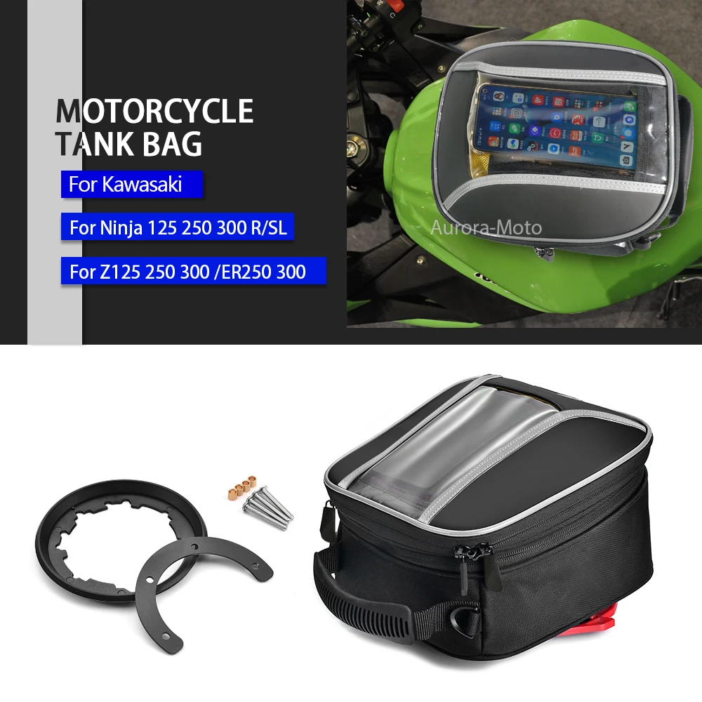 Сумка Tanklock для топливного бака для Kawasaki Ninja 125 250 R SL 300 Z 125 250 250SL 300 EX300 BR250