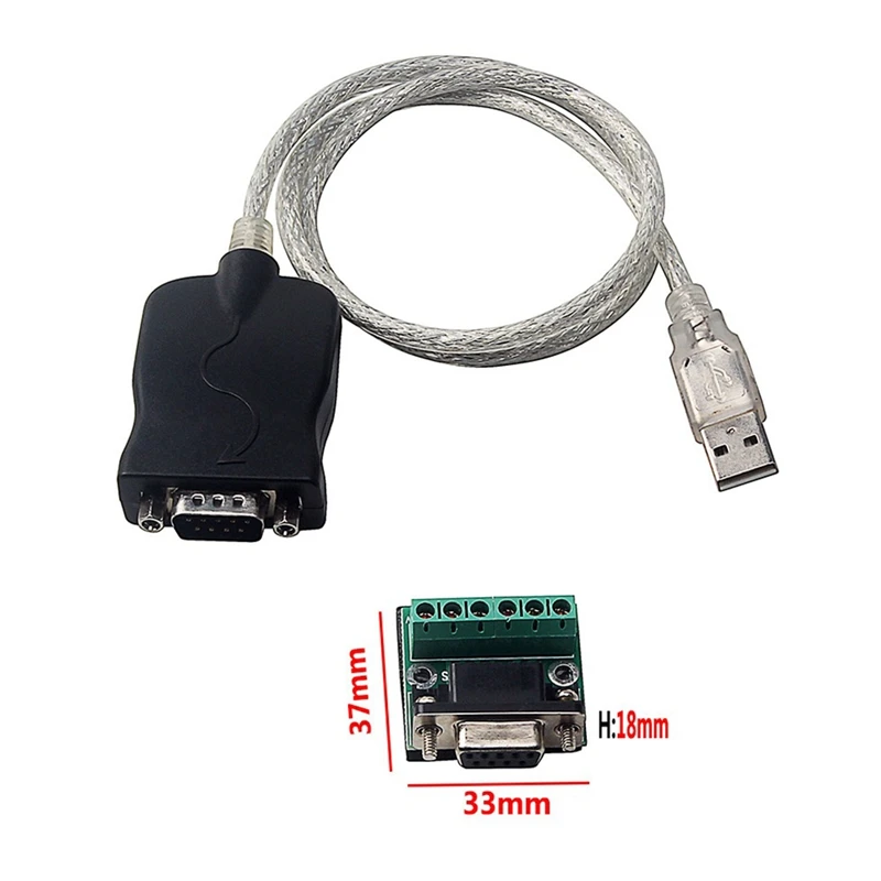 Фото USB 2.0 To RS485 RS-485 RS422 RS-422 DB9 COM Serial Port Device Converter Adapter Cable, Prolific PL2303 №3