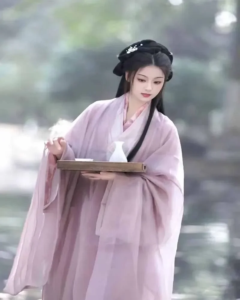 Фото Женское платье Hanfu для косплея, раннее традиционное танцевальное платье Hanfu, фиолетовое платье Hanfu для женщин, большие размеры XL №3