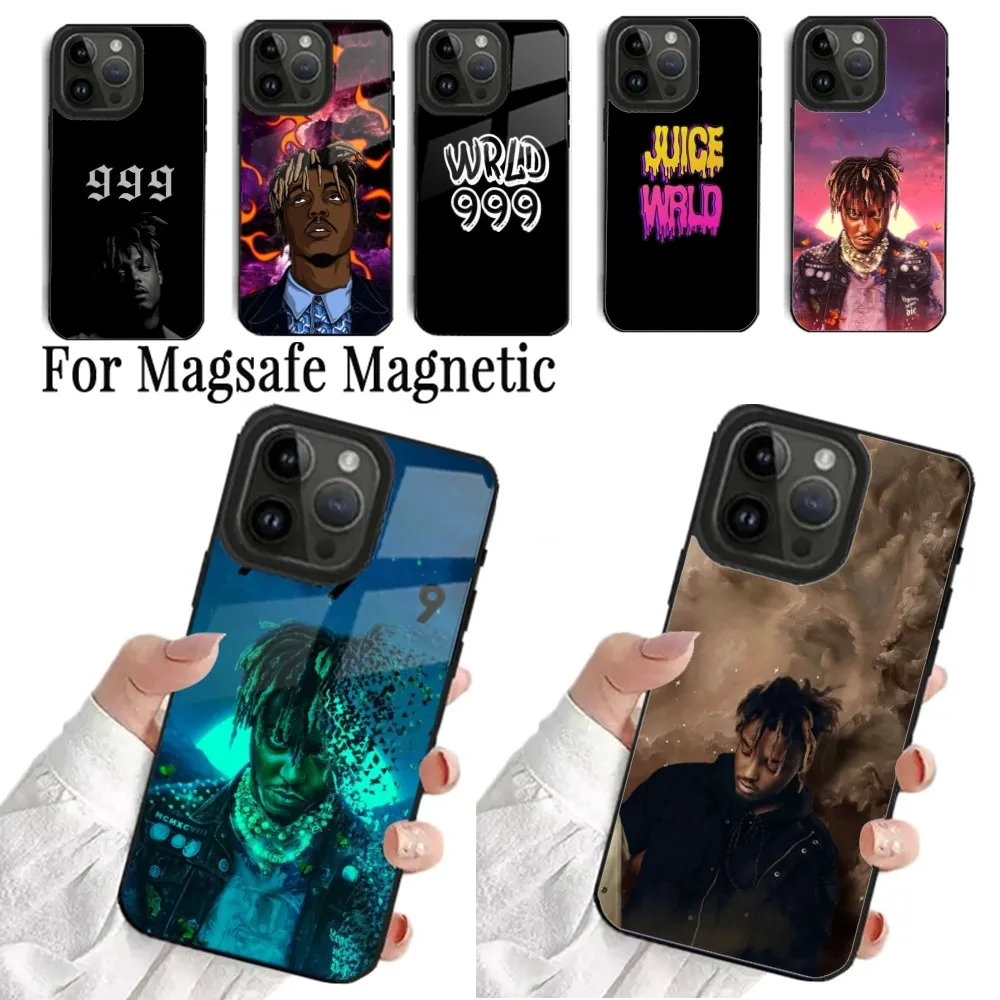 Чехол J-Juice W-Wrld для iPhone 16,15,14,13,12,11,Pro,Max,Plus,Mini, Magsafe, Магнитный чехол для беспроводной зарядки