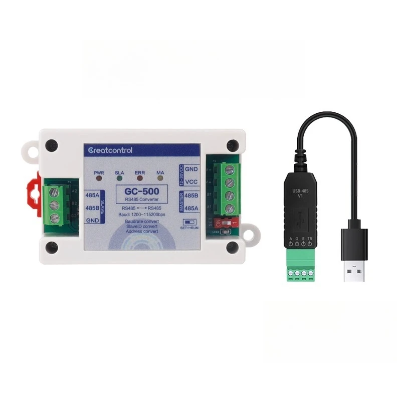 Промышленный преобразователь RS485 GC-500 Повторитель протокола Modbus Рабный адрес Преобразование скорости передачи Прозрачная передача