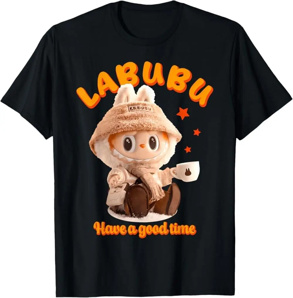 Симпатичная забавная футболка Labubu Classic Pose