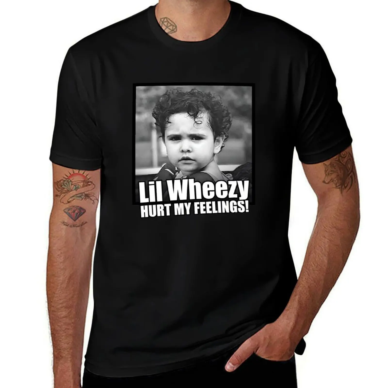 Мужская футболка большого размера Wheezy Hurt T-Shirt My t Feelings! Футболка с рисунком, роскошные мужские футболки с аниме Lil