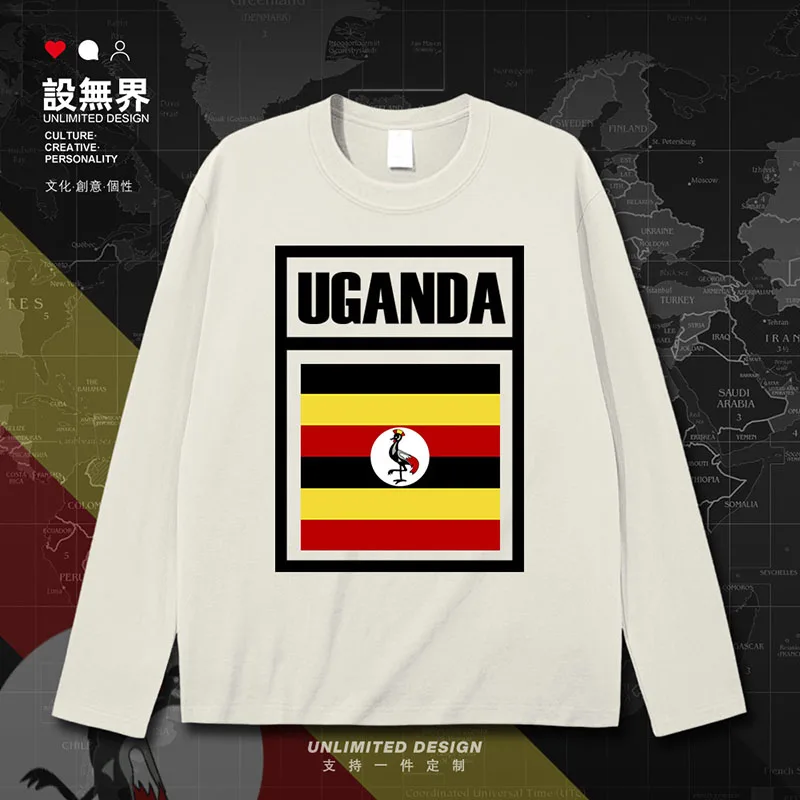Фото Uganda Ugandan UGA mens t shirt Short-sleeved Short Sleeve gyms tracksuit sporting white tops fashion men's new summer clothes №2
