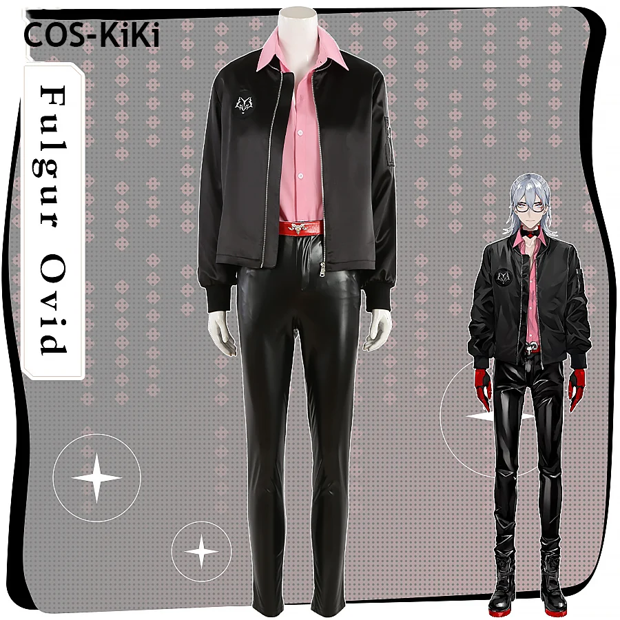 COS-KiKi Vtuber Nijisanji EN Noctyx Fulgur Ovid игровой костюм косплей костюм великолепная красивая униформа наряд для вечеринки на Хэллоуин