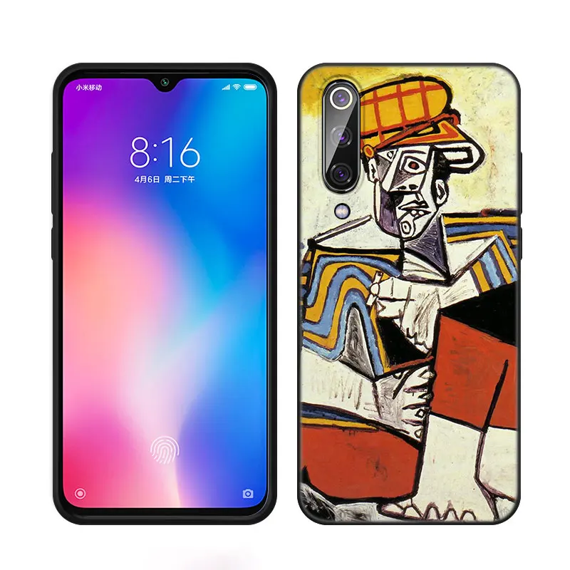 Чехол для телефона с абстрактным рисунком пикассо для Xiaomi Mi 8 9 SE 10 10T 11 12 A2 Lite 9T 11T 12S 12T Pro A3 6X 12X 11i, черный чехол (art.: 3920bf3e3bdb2) - 3920bf3e3bdb2