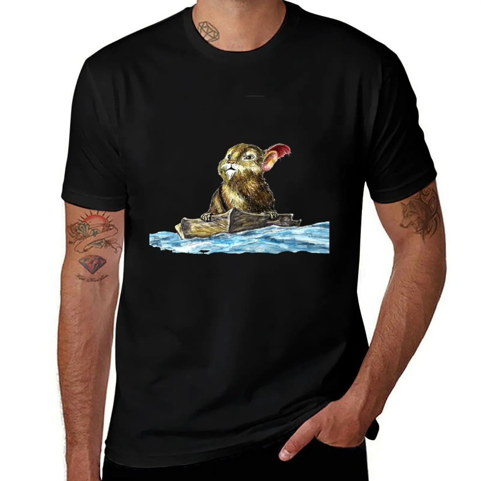 Футболка Reepicheep's Voyage from The Chronicles of Narnia, мужская повседневная забавная футболка, хлопковая футболка