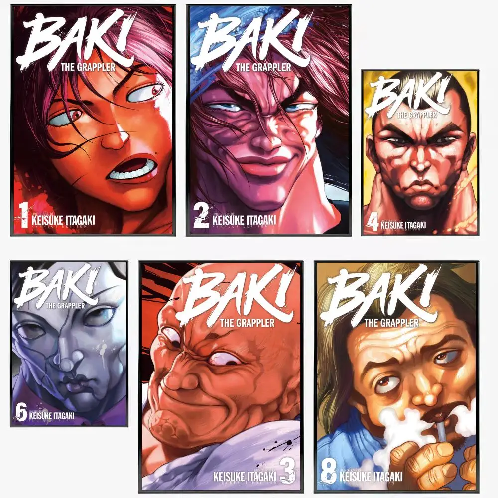 Аниме B-Baki The Grappler плакат высокого качества современный холст настенное художественное украшение для дома гостиная спальня подарок