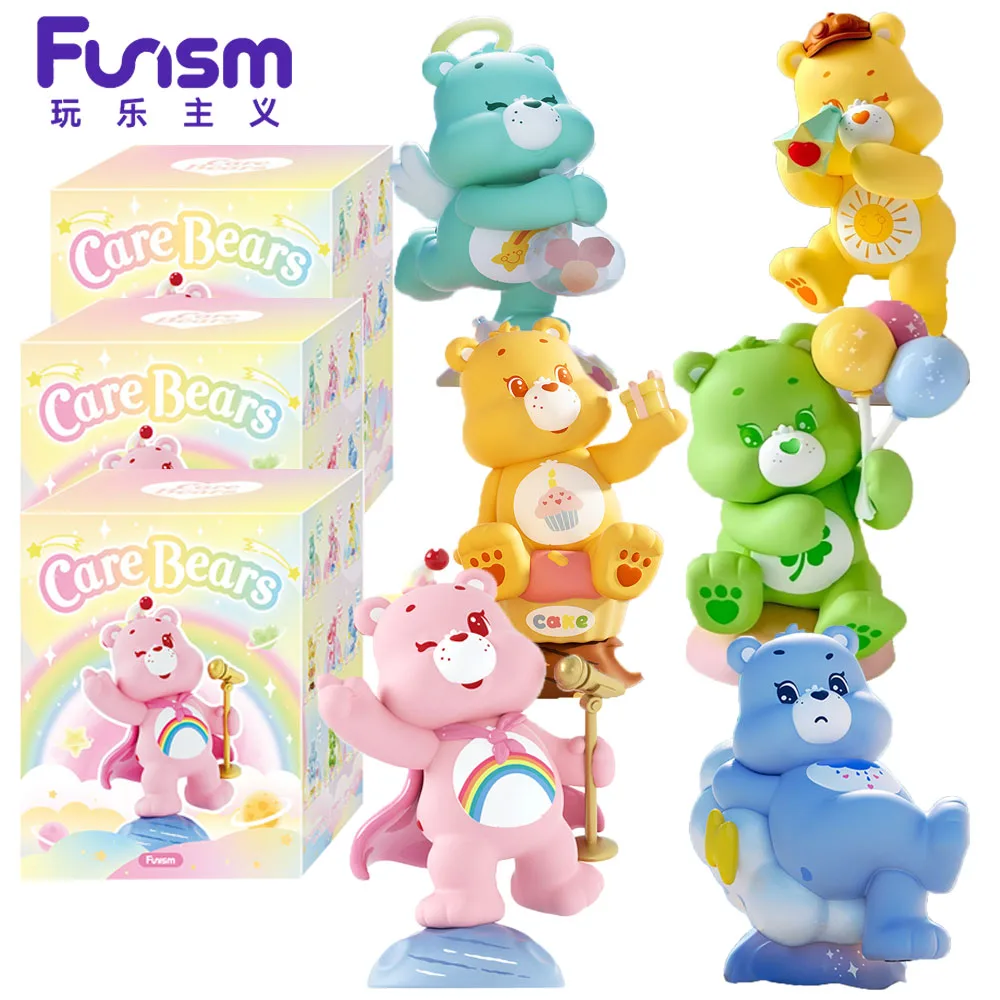 Оригинальные FUNISM Care Bears Healing Planet Series слепая коробка модные украшения Коллекционные игрушки Рождественские подарки для украшения дома