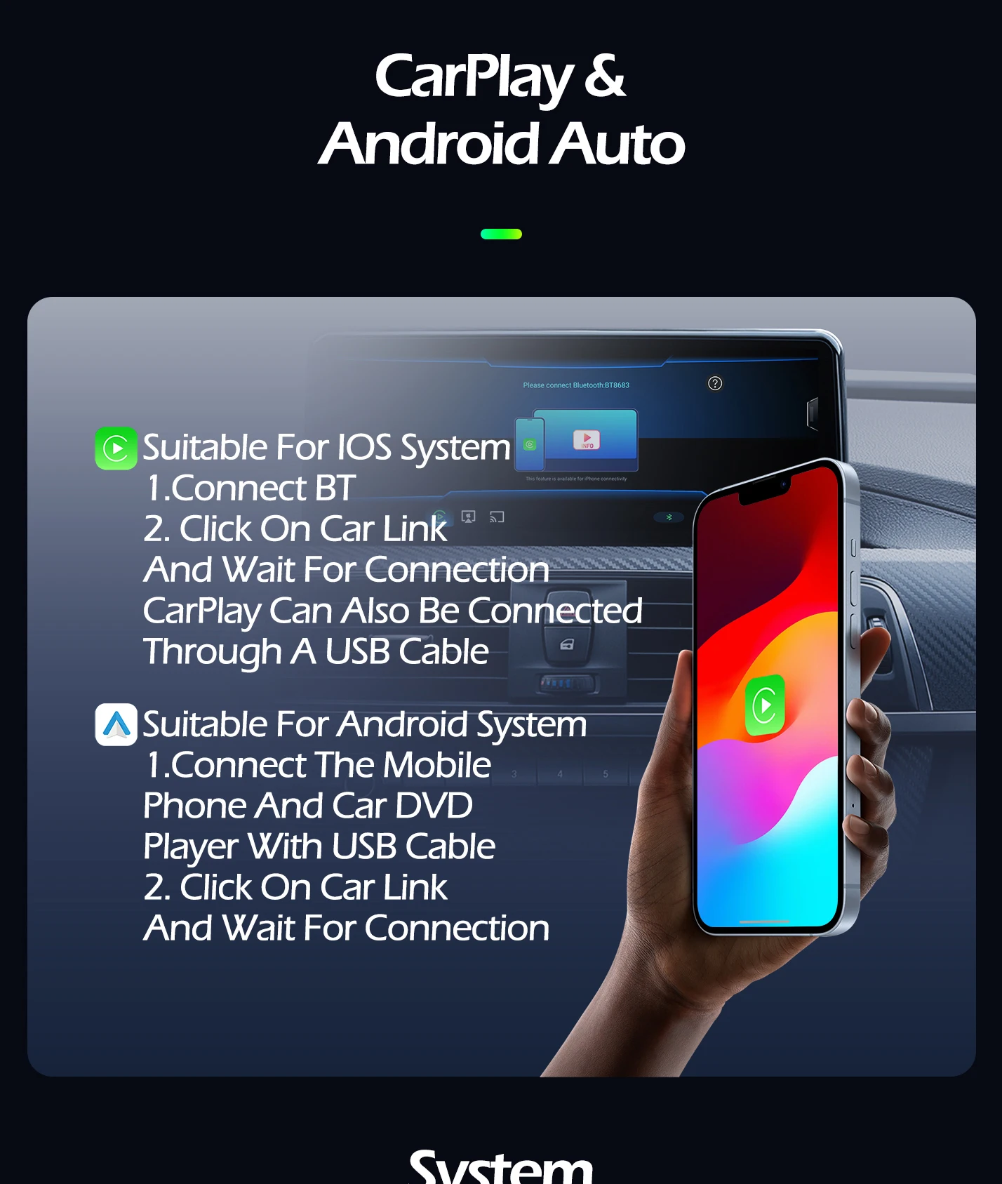 Фото 4G Android OS Автомобильный видео Мультимедийный плеер 12,3 дюйма Для Audi A3 2013-2018 Автомобильная система DSP Стерео WIFI BT 5.0 №4